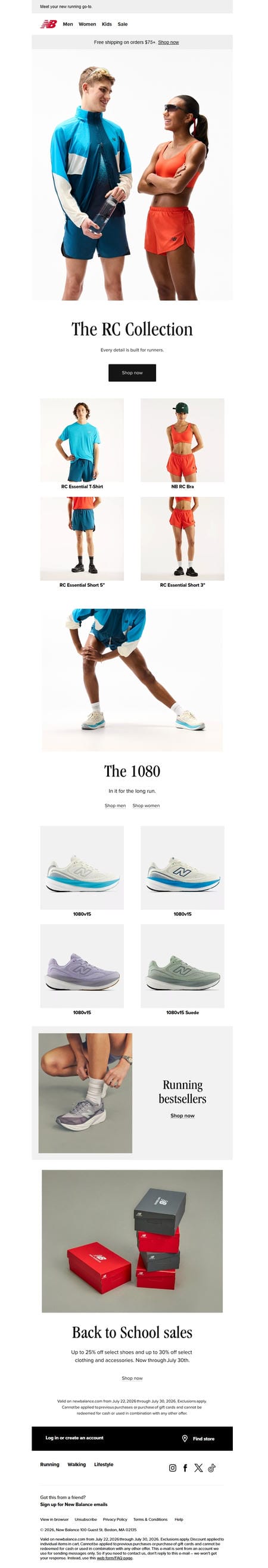 邮件模板创意 New Balance 101