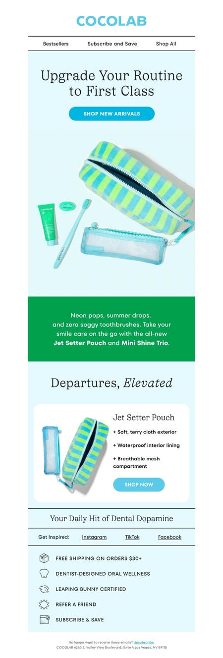 邮件模板创意 New Travel Essentials Are Here