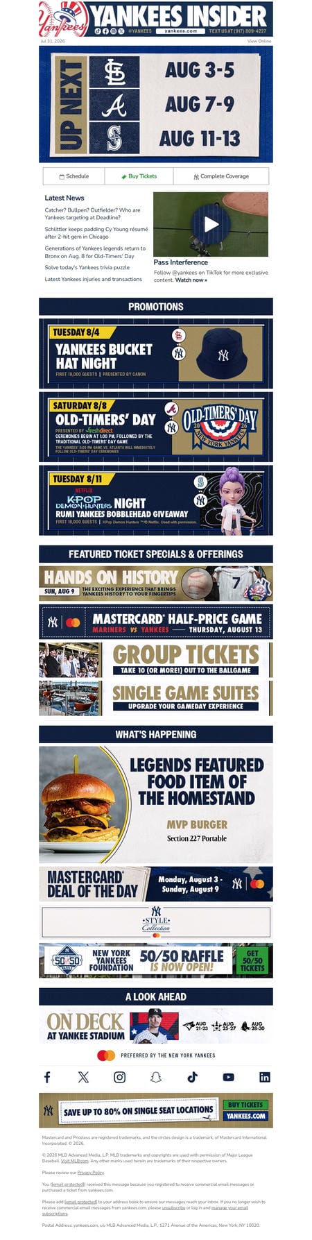 邮件模板创意 New York Yankees 42