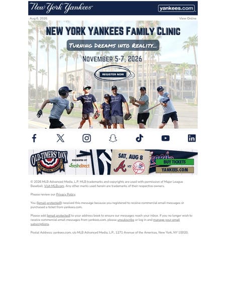 邮件模板创意 New York Yankees 43