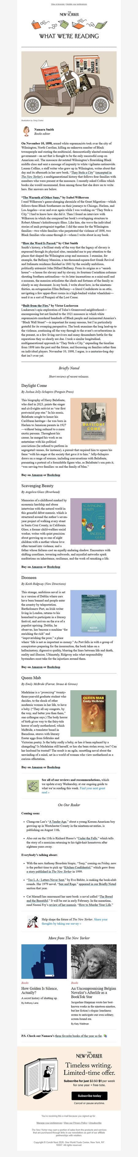 邮件模板创意 New Yorker Books 7