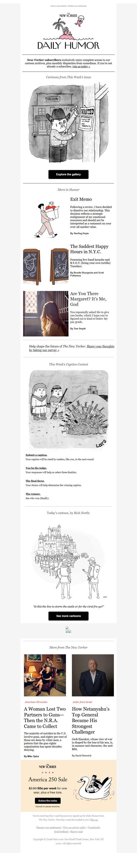邮件模板创意 New Yorker Humor 263