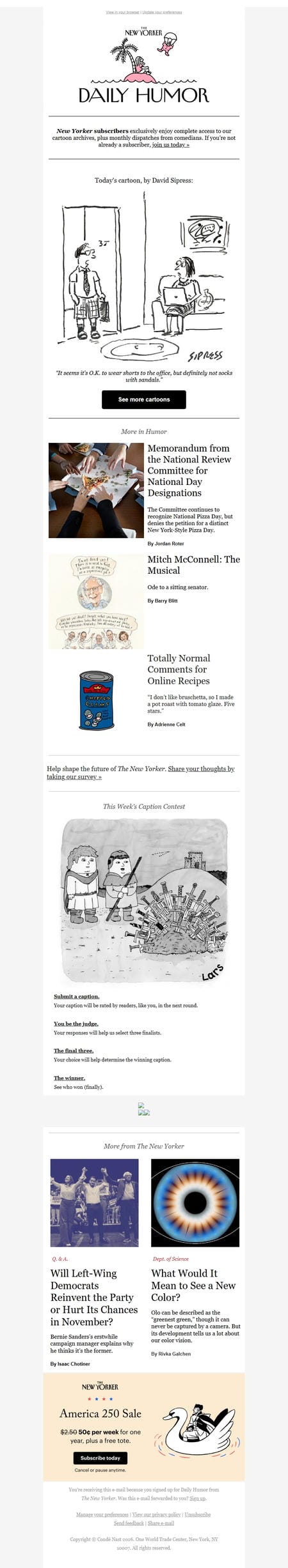 邮件模板创意 New Yorker Humor 265