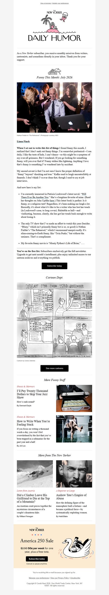 邮件模板创意 New Yorker Humor 267