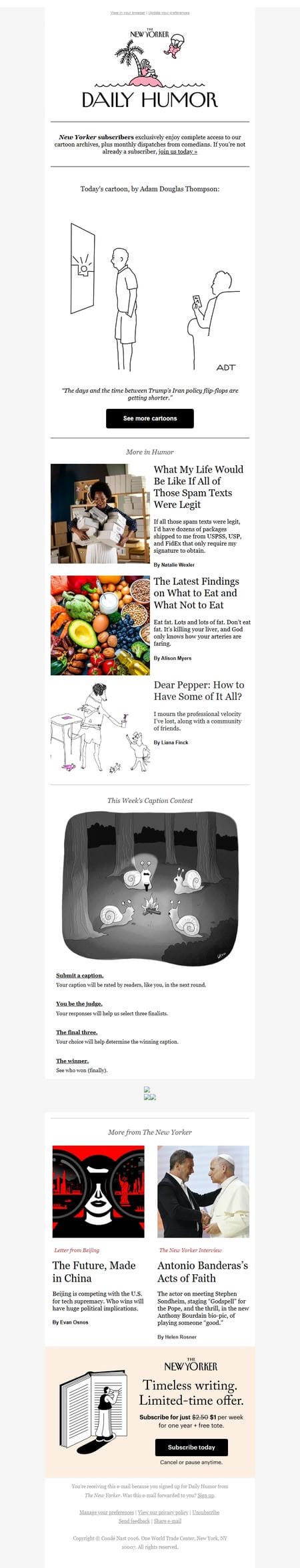 邮件模板创意 New Yorker Humor 269