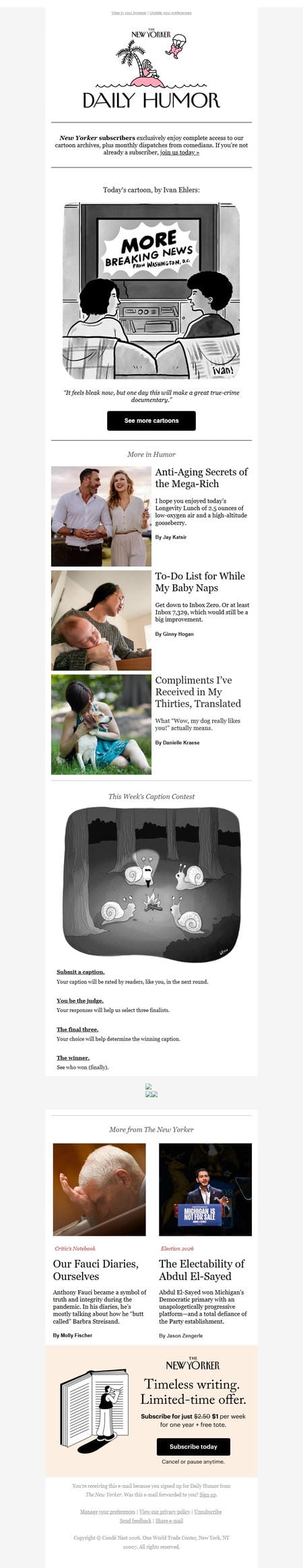 邮件模板创意 New Yorker Humor 270