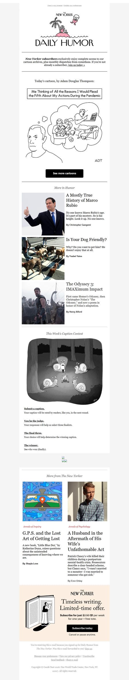 邮件模板创意 New Yorker Humor 271