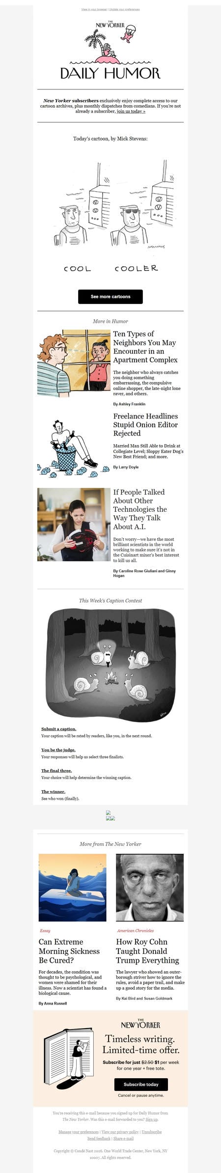 邮件模板创意 New Yorker Humor 272