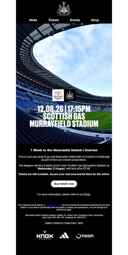 邮件模板创意 Newcastle United 86