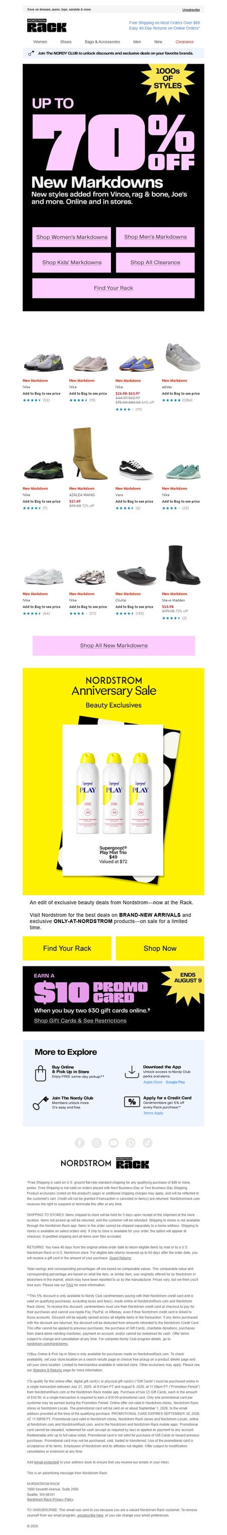 邮件模板创意 Nordstrom Rack 382