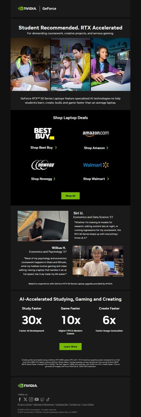 邮件模板创意 Nvidia Geforce 4