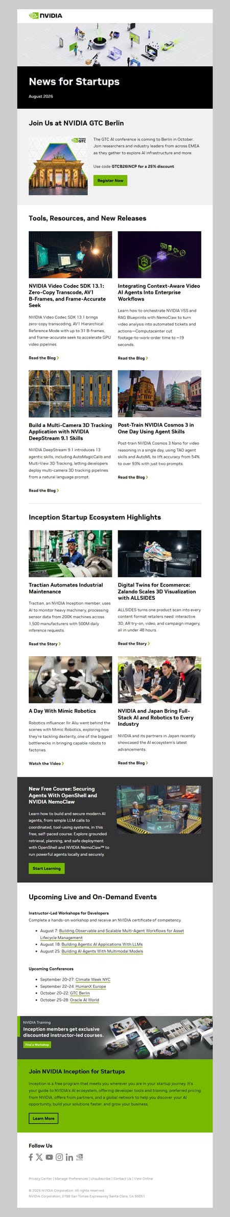 邮件模板创意 Nvidia Inception 11