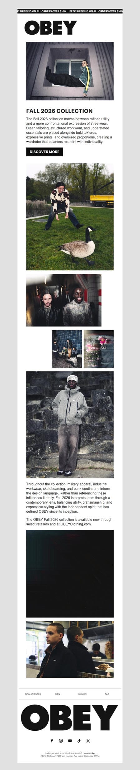 邮件模板创意 Obey Clothing 39