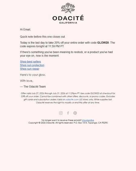 邮件模板创意 Odacite 118