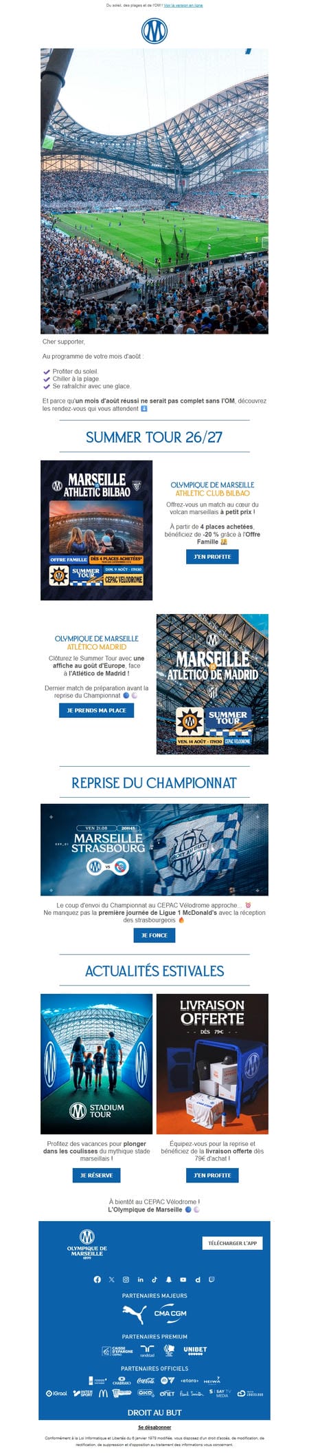 邮件模板创意 Olympique De Marseille 10