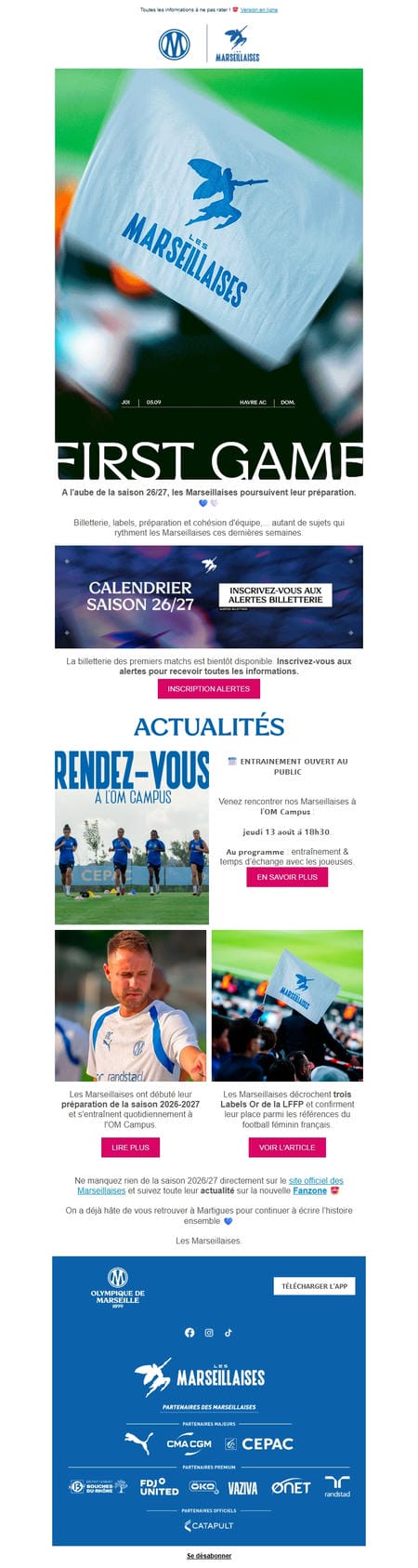 邮件模板创意 Olympique De Marseille 12