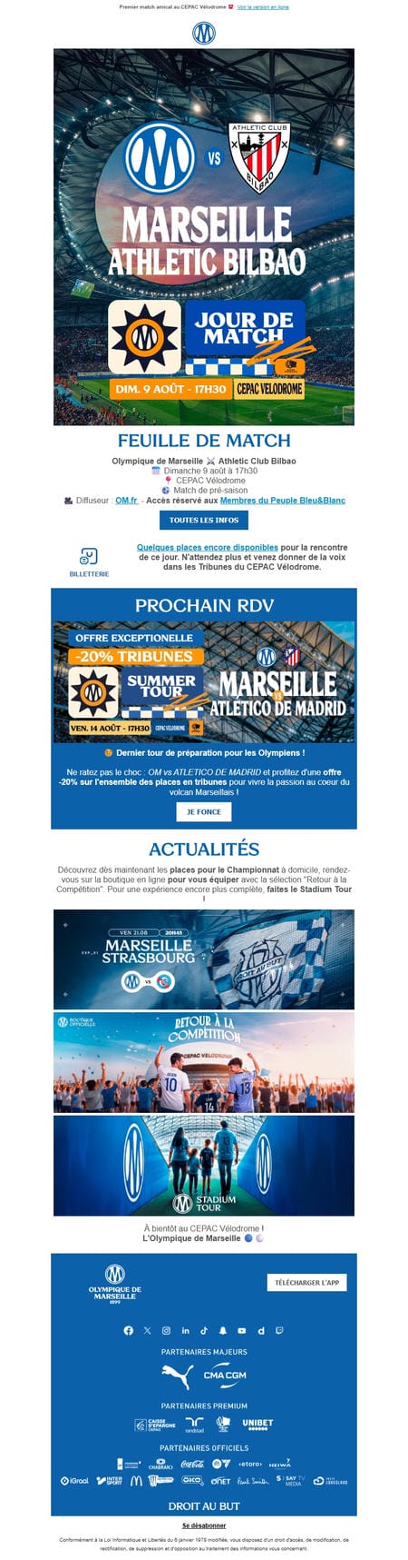 邮件模板创意 Olympique De Marseille 13