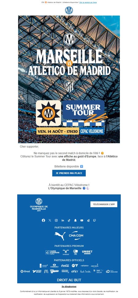 邮件模板创意 Olympique De Marseille 9