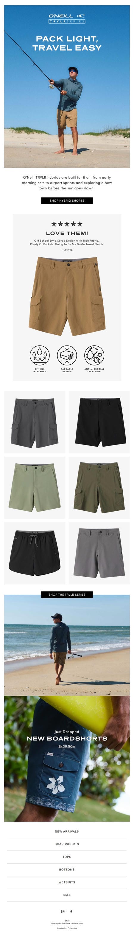 邮件模板创意 Oneill Clothing 163