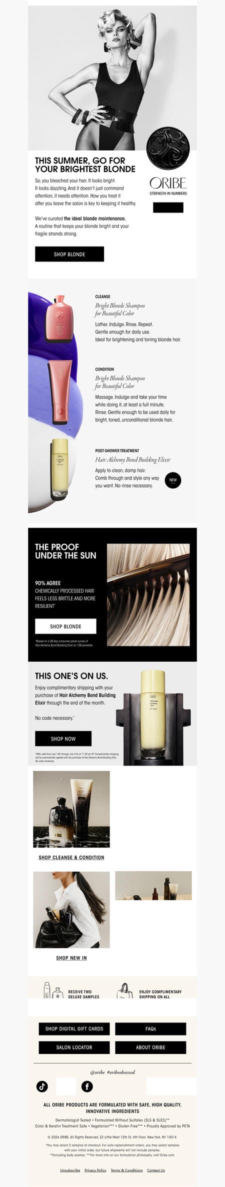 邮件模板创意 Oribe Hair Care 55