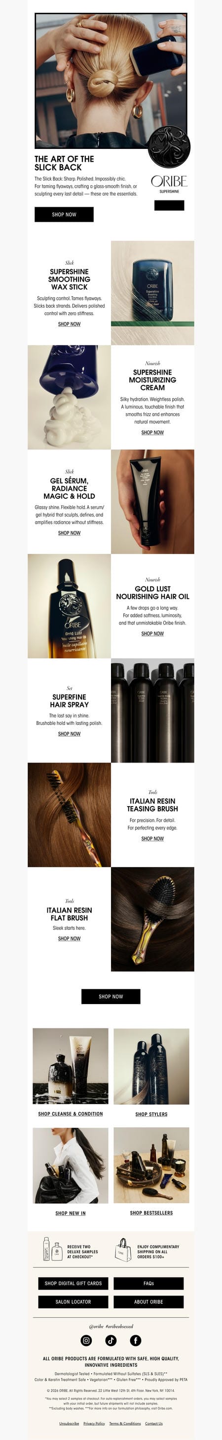 邮件模板创意 Oribe Hair Care 58