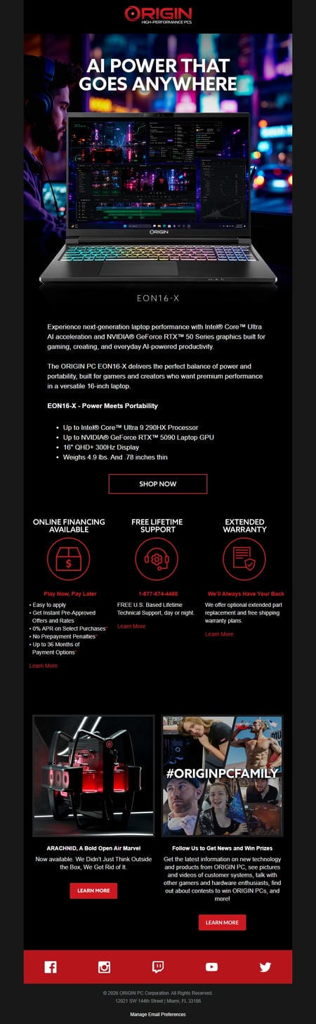 邮件模板创意 Origin Pc 72