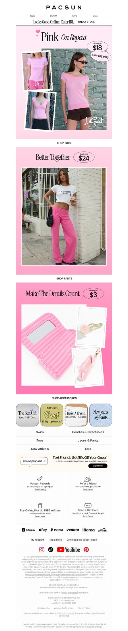 邮件模板创意 Pacsun 998