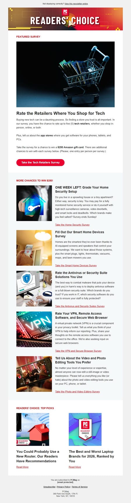 邮件模板创意 Pcmag Readers Choice 62