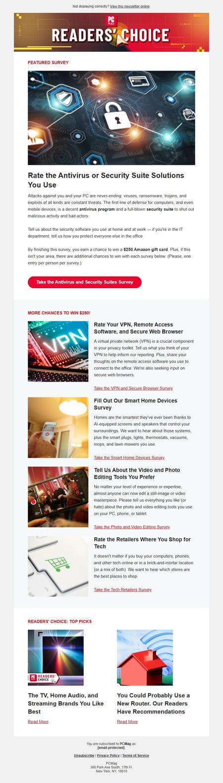 邮件模板创意 Pcmag Readers Choice 63