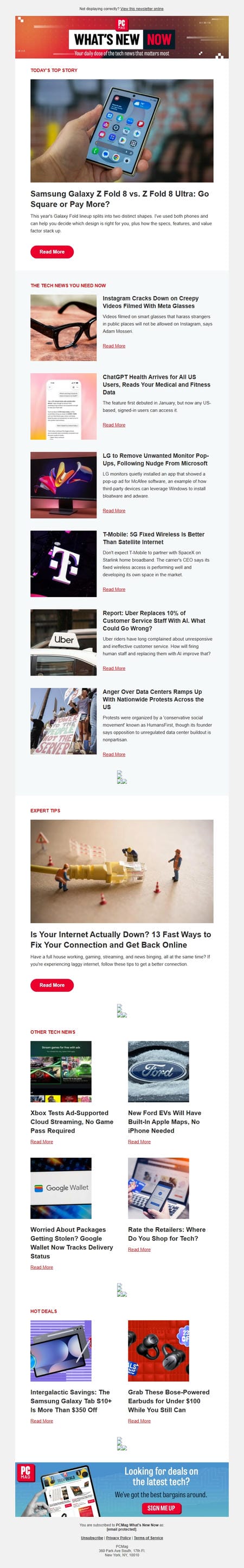 邮件模板创意 Pcmag Whats New Now 290