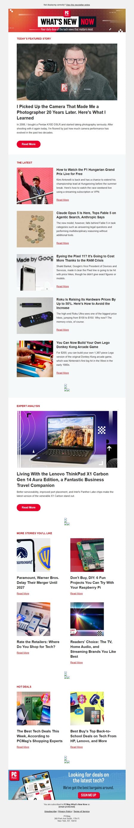 邮件模板创意 Pcmag Whats New Now 291