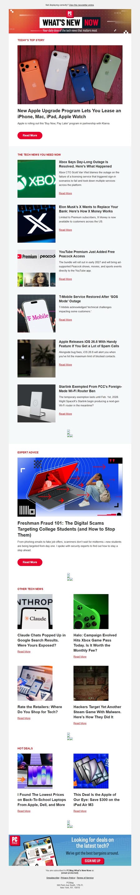 邮件模板创意 Pcmag Whats New Now 292