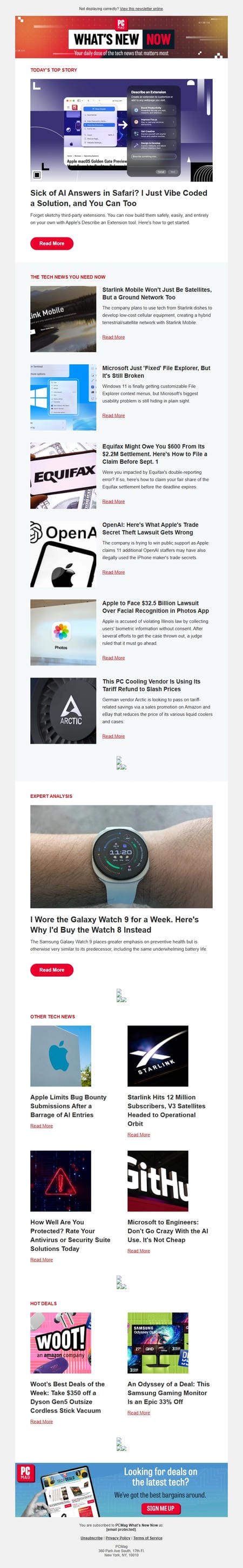 邮件模板创意 Pcmag Whats New Now 300
