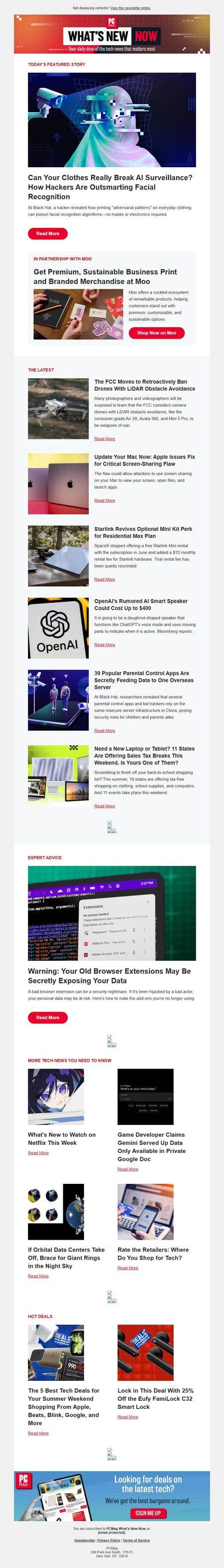 邮件模板创意 Pcmag Whats New Now 301