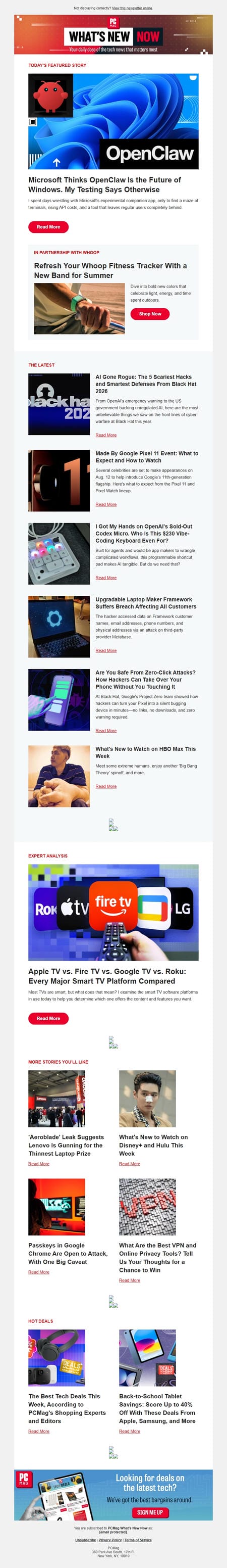邮件模板创意 Pcmag Whats New Now 302