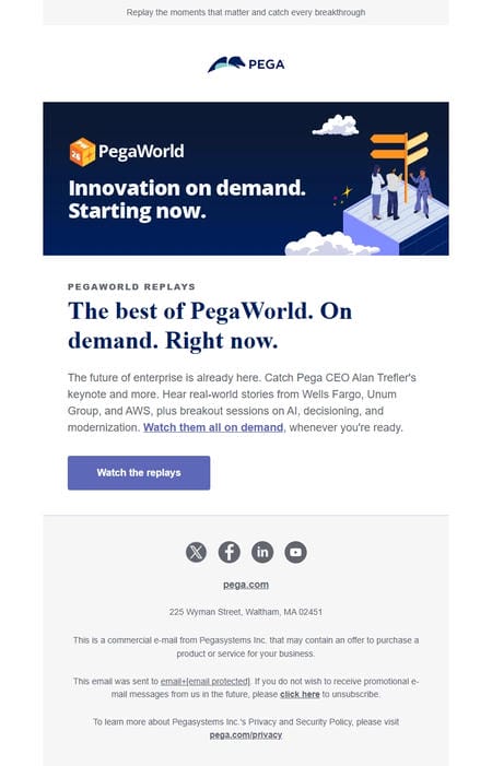 邮件模板创意 Pegasystems 61