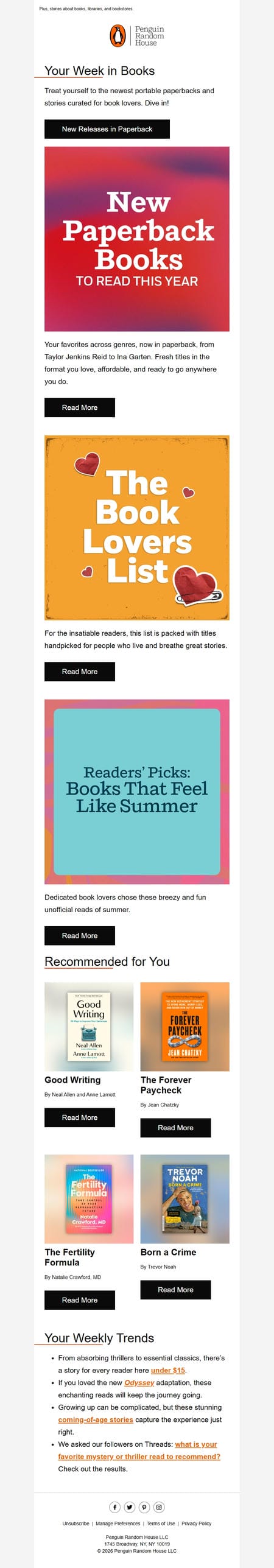 邮件模板创意 Penguin Random House 20
