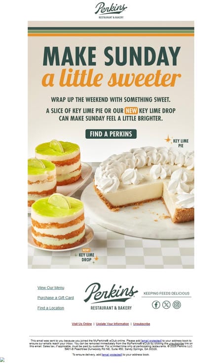 邮件模板创意 Perkins Restaurant Bakery 11