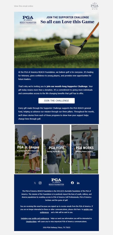邮件模板创意 Pga Of America 12