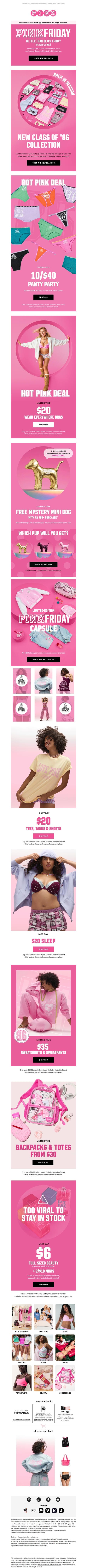 邮件模板创意 Pink Friday Exclusives 6