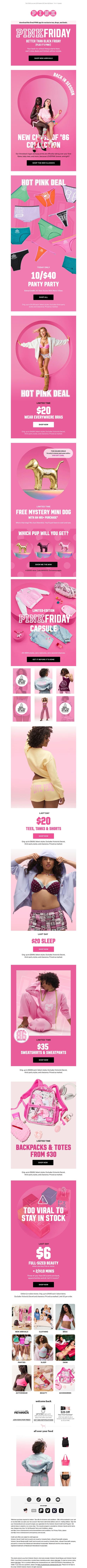 邮件模板创意 Pink Friday Exclusives 7