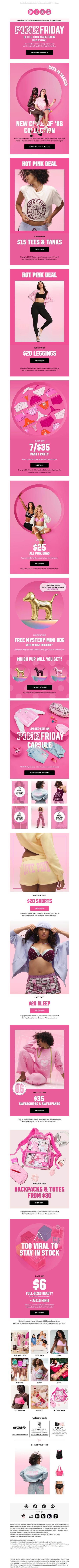 邮件模板创意 Pink Friday Exclusives 8