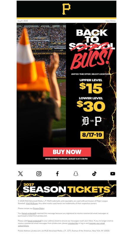 邮件模板创意 Pittsburgh Pirates 68