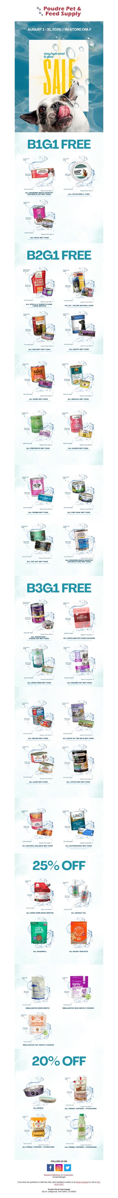邮件模板创意 Poudre Pet And Feed Supply 10