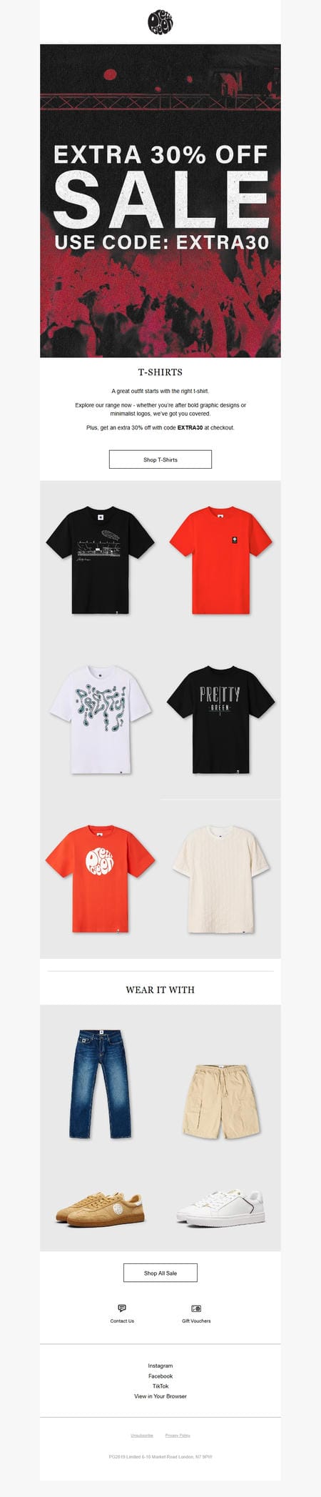 邮件模板创意 Pretty Green 395