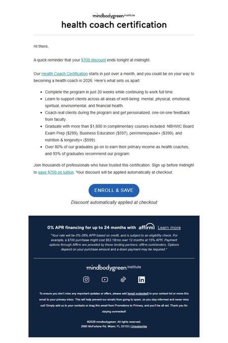 邮件模板创意 Program Advisor At Mbg 12