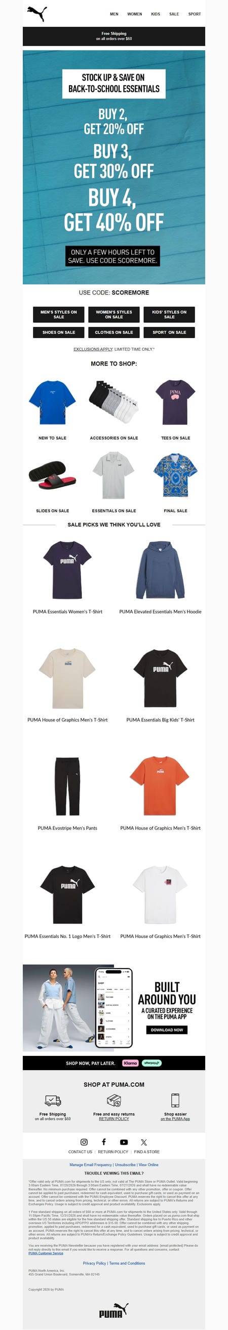 邮件模板创意 Puma 247