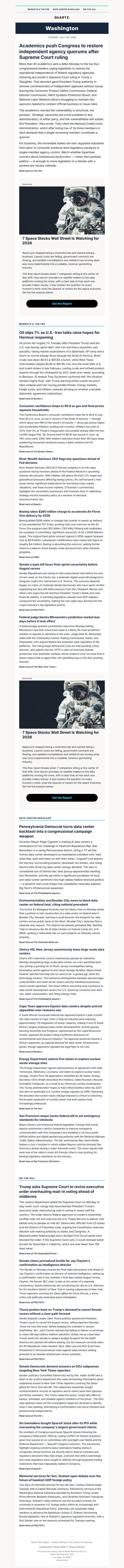 邮件模板创意 Quartz Washington 32