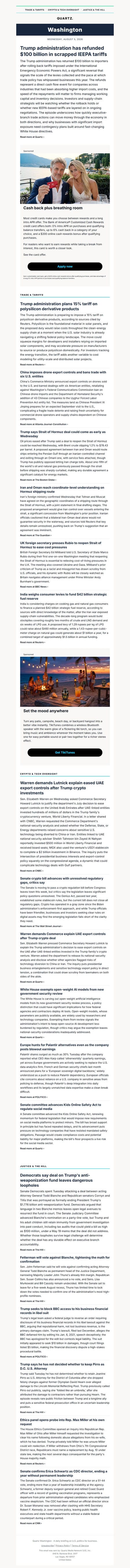 邮件模板创意 Quartz Washington 37