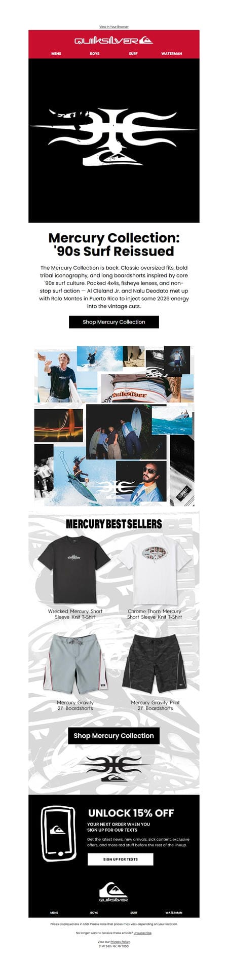 邮件模板创意 Quiksilver 366